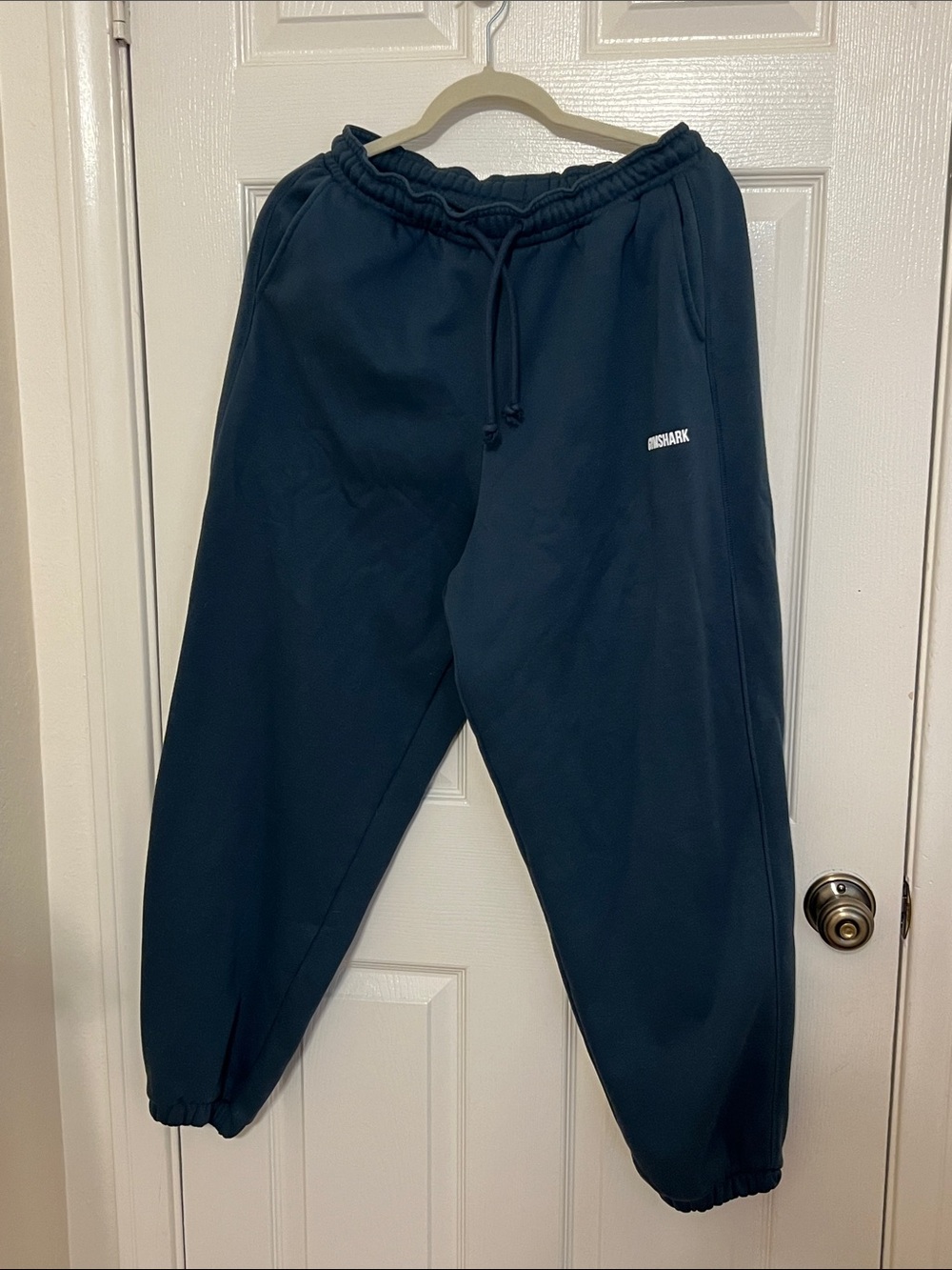 Gymshark High Waisted Navy Blue Jogger Sweatpants